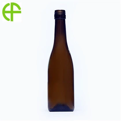 375ml 올리브 그린 스크류 넥 버건디 병