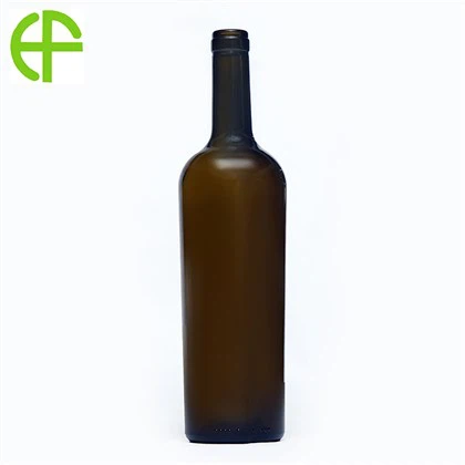 750ml 올리브 그린 킹 드라이 와인 병